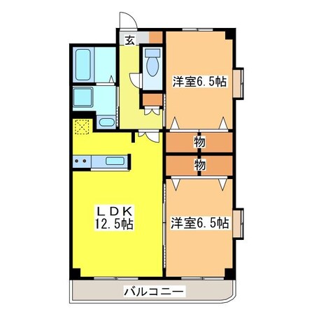 アメニティ御薗宇壱番館の物件間取画像